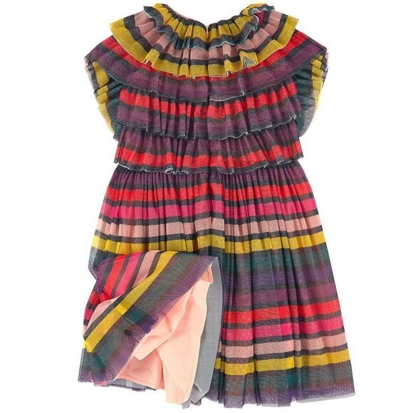 SONIA RYKIEL Striped Tulle Dress Pink - Picture 2 of 9